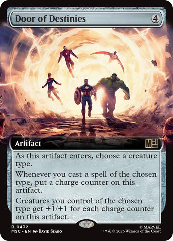 Image for Door of Destinies (Extended Art) (432) (Commander: Marvel Super Heroes) - Magic: The Gathering