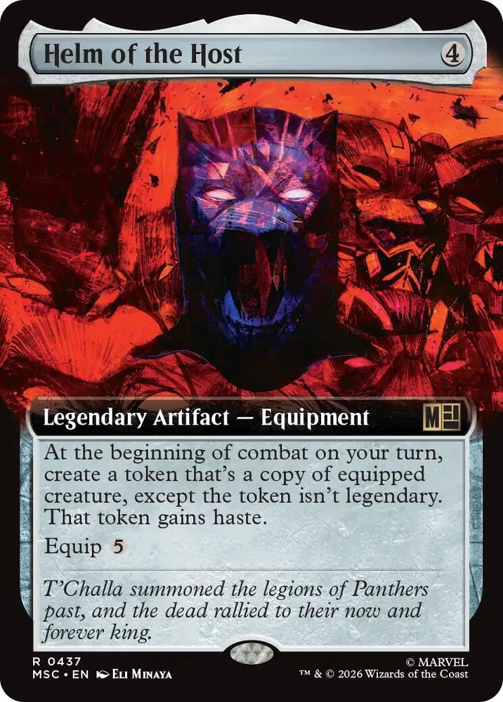 Image for Helm of the Host (Extended Art) (437) (Commander: Marvel Super Heroes) - Magic: The Gathering