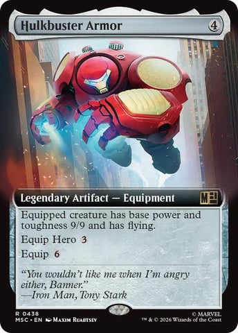 Image for Hulkbuster Armor (Extended Art) (438) (Commander: Marvel Super Heroes) - Magic: The Gathering