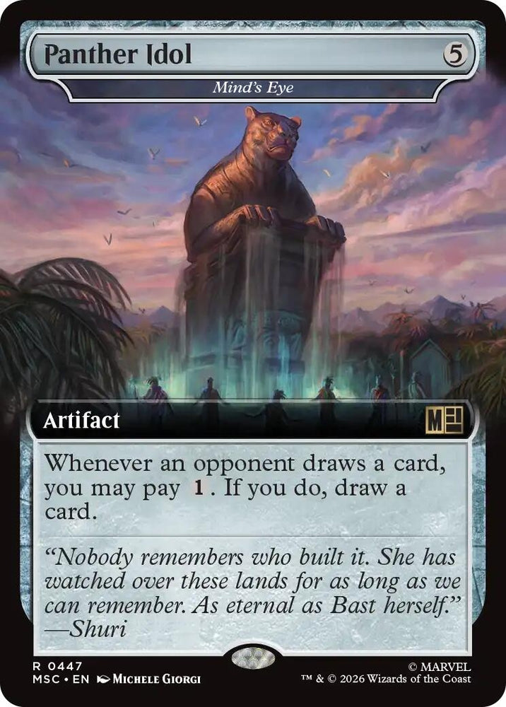 Image for Panther Idol - Mind's Eye (Extended Art) (447) (Commander: Marvel Super Heroes) - Magic: The Gathering