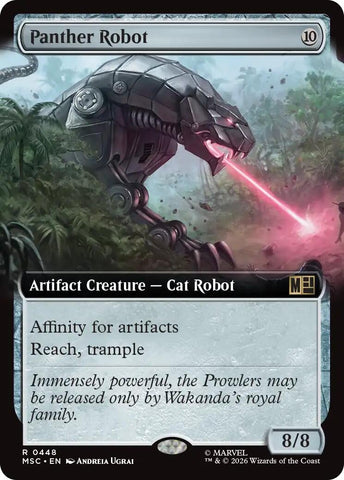 Image for Panther Robot (Extended Art) (448) (Commander: Marvel Super Heroes) - Magic: The Gathering