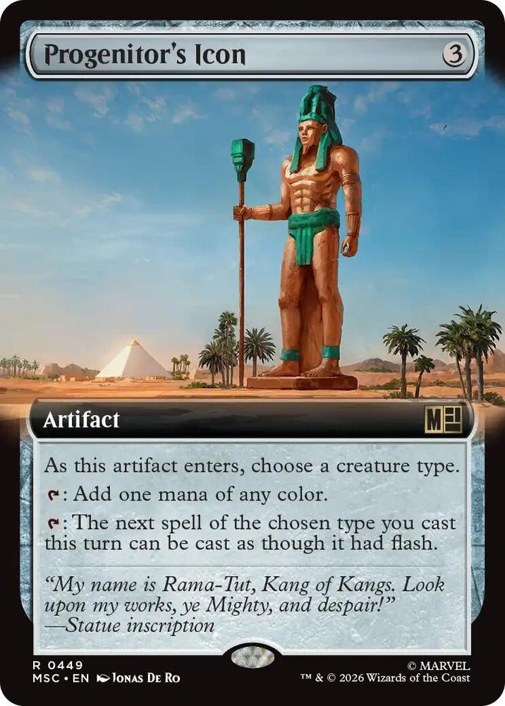 Image for Progenitor's Icon (Extended Art) (449) (Commander: Marvel Super Heroes) - Magic: The Gathering