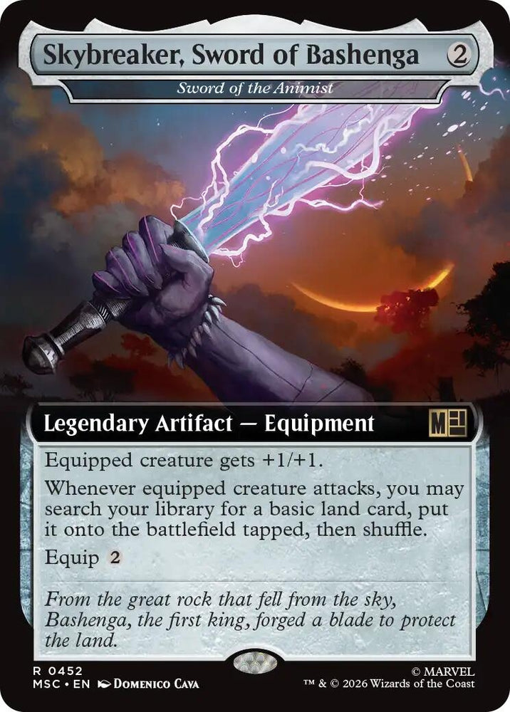 Image for Skybreaker, Sword of Bashenga - Sword of the Animist (Extended Art) (452) (Commander: Marvel Super Heroes) - Magic: The Gathering