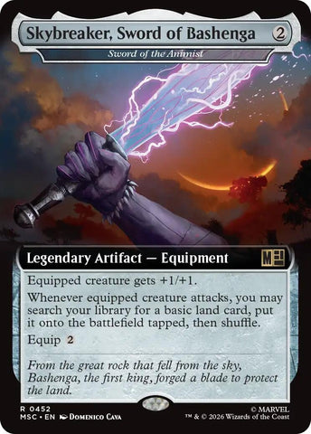 Image for Skybreaker, Sword of Bashenga - Sword of the Animist (Extended Art) (452) (Commander: Marvel Super Heroes) - Magic: The Gathering
