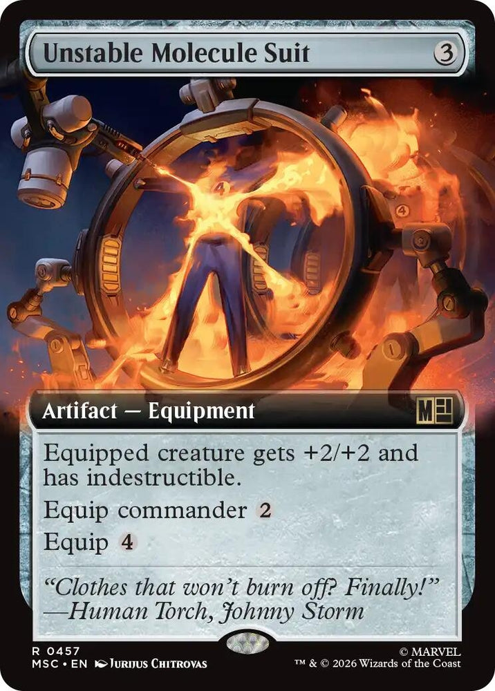 Image for Unstable Molecule Suit (Extended Art) (457) (Commander: Marvel Super Heroes) - Magic: The Gathering