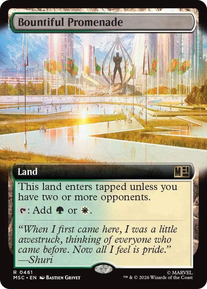 Image for Bountiful Promenade (Extended Art) (461) (Commander: Marvel Super Heroes) - Magic: The Gathering