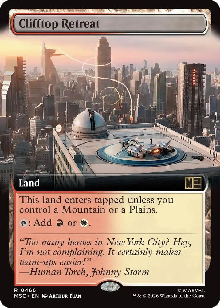 Image for Clifftop Retreat (Extended Art) (466) (Commander: Marvel Super Heroes) - Magic: The Gathering