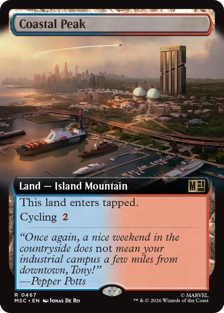 Image for Coastal Peak (Extended Art) (467) (Commander: Marvel Super Heroes) - Magic: The Gathering
