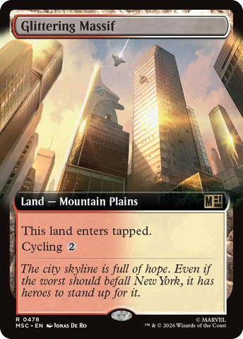Image for Glittering Massif (Extended Art) (478) (Commander: Marvel Super Heroes) - Magic: The Gathering