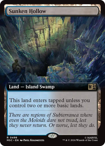 Image for Sunken Hollow (Extended Art) (498) (Commander: Marvel Super Heroes) - Magic: The Gathering