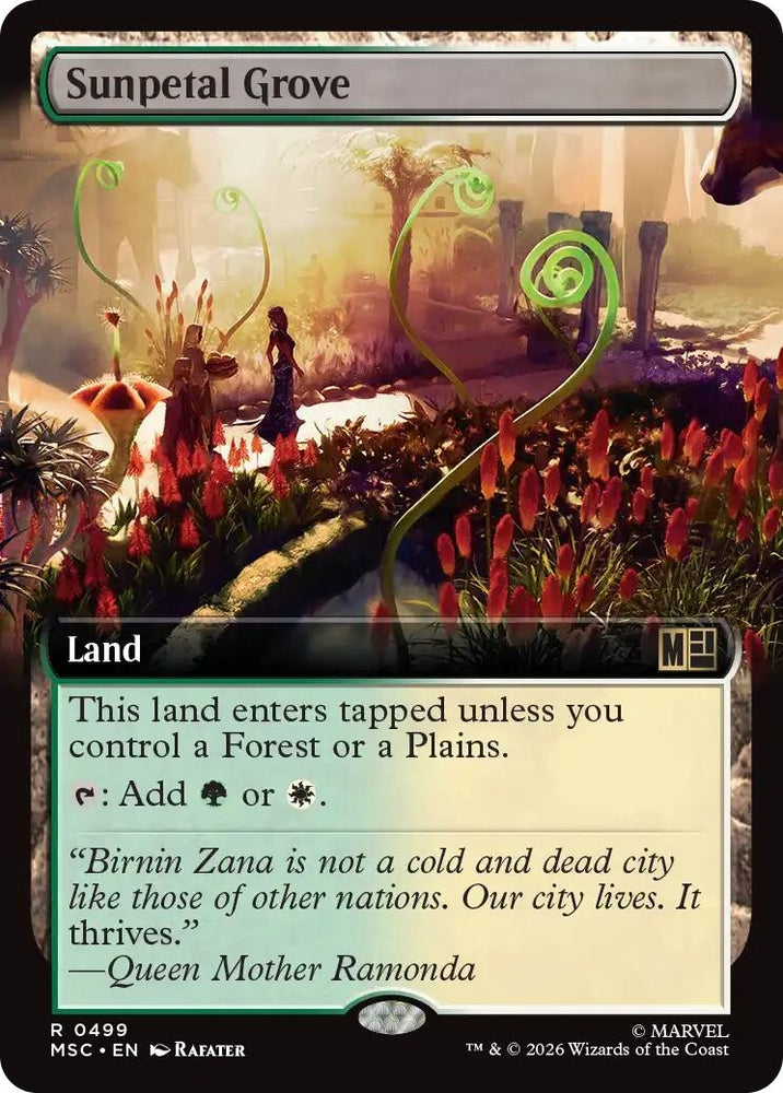 Image for Sunpetal Grove (Extended Art) (499) (Commander: Marvel Super Heroes) - Magic: The Gathering