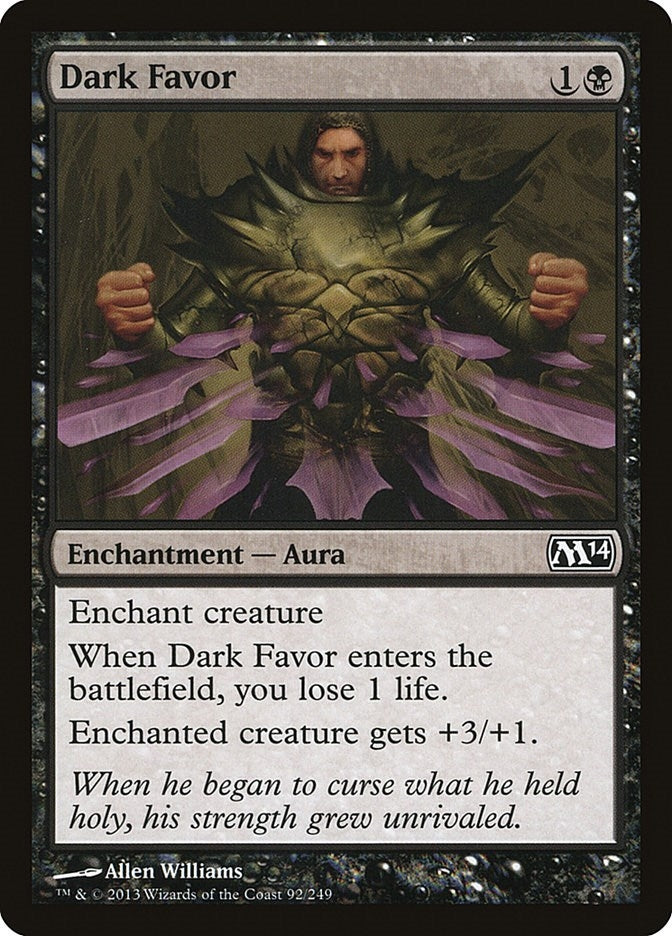 Image for Dark Favor (92) [Magic 2014 (M14)]