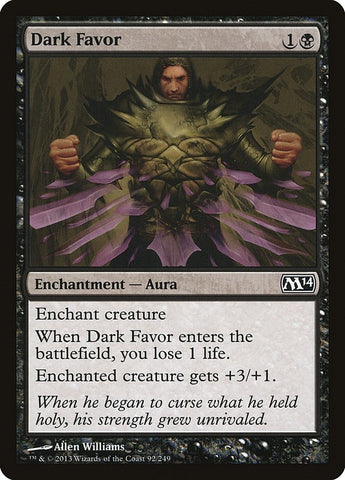Image for Dark Favor (92) [Magic 2014 (M14)]