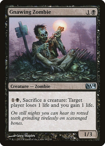 Image for Gnawing Zombie (99) [Magic 2014 (M14)]