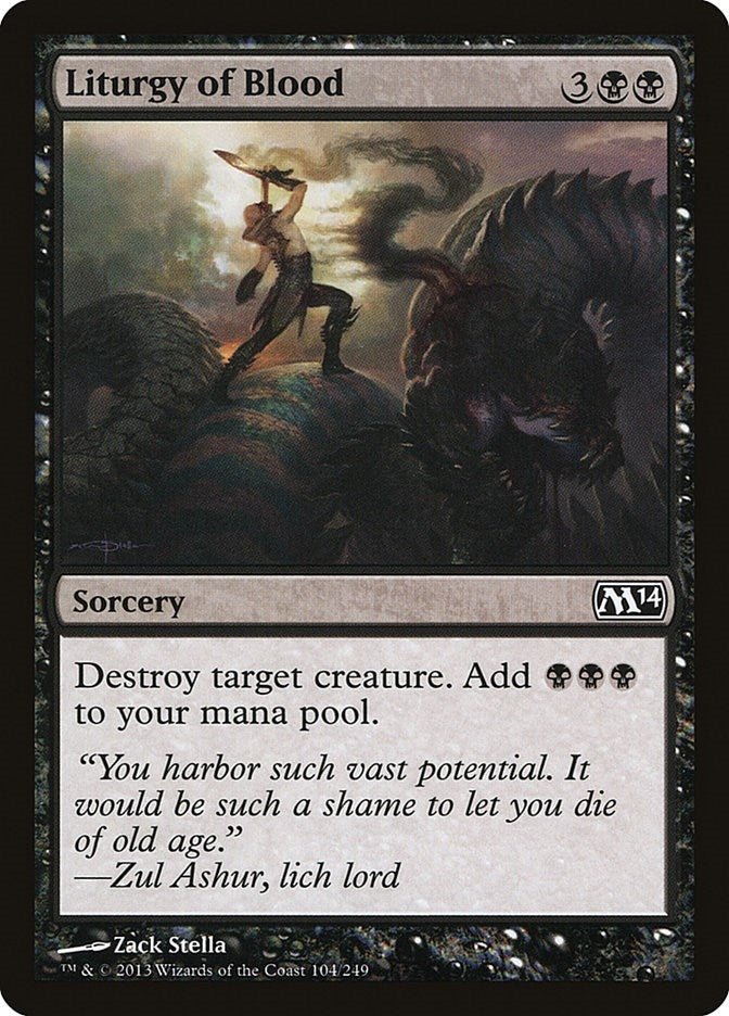 Image for Liturgy of Blood (104) [Magic 2014 (M14)]