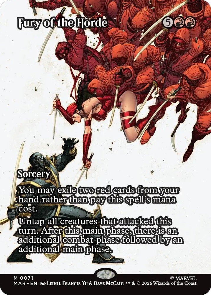 Image for Fury of the Horde (Borderless) (71) (Marvel Universe Eternal-Legal) - Magic: The Gathering