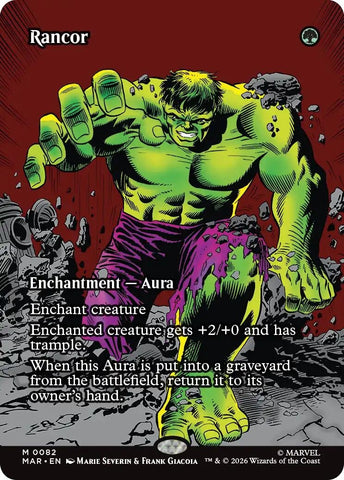 Image for Rancor (Borderless) (82) (Marvel Universe Eternal-Legal) - Magic: The Gathering