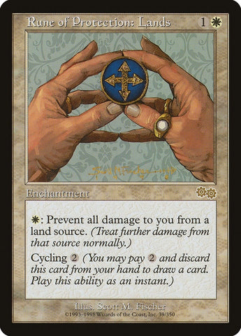 Image for Rune of Protection: Lands (39) - Magic: The Gathering