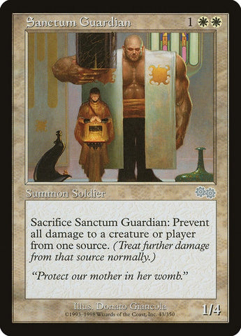 Image for Sanctum Guardian (43) [Urza's Saga]