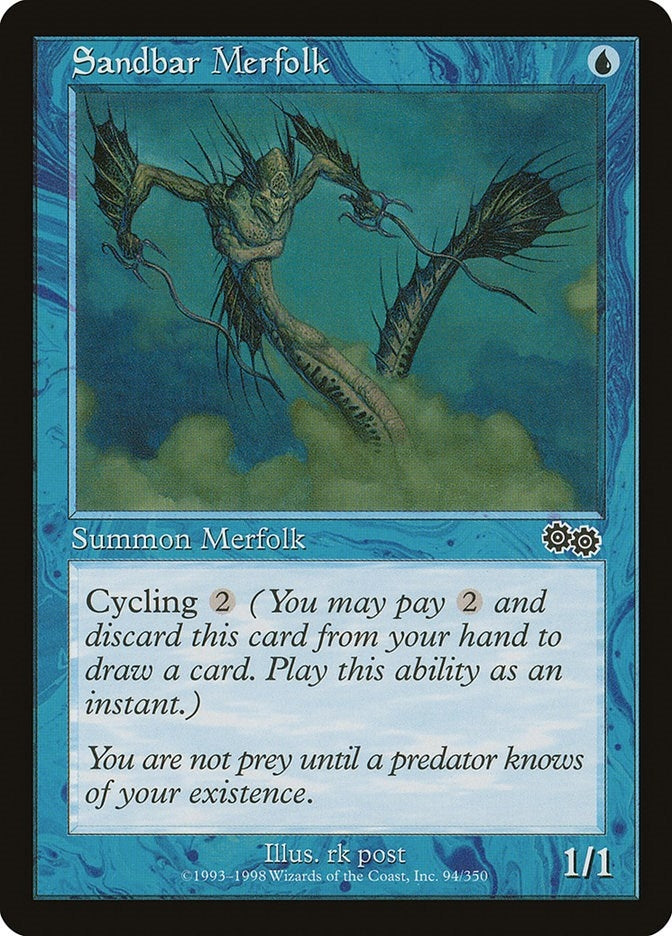 Image for Sandbar Merfolk (94) [Urza's Saga]