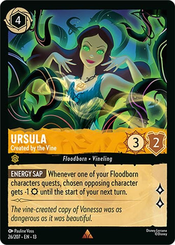 Image for Ursula - Created by the Vine (26/204) (Attack of the Vine!) (13) - Disney Lorcana