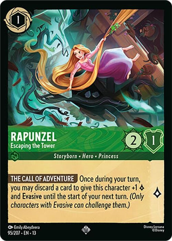Image for Rapunzel - Escaping the Tower (95/204) (Attack of the Vine!) (13) - Disney Lorcana