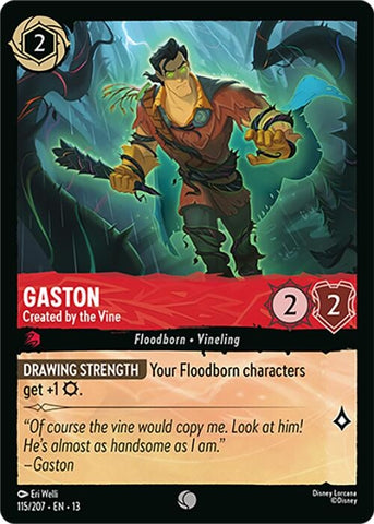 Image for Gaston - Created by the Vine (115/204) (Attack of the Vine!) (13) - Disney Lorcana