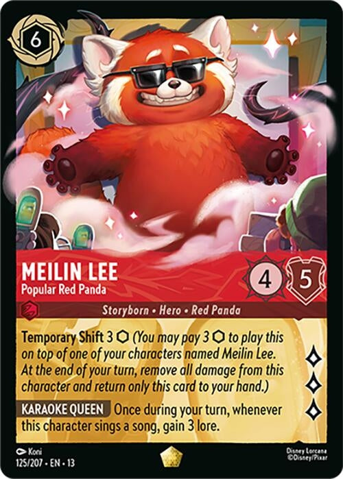 Image for Meilin Lee - Popular Red Panda (125/204) (Attack of the Vine!) (13) - Disney Lorcana