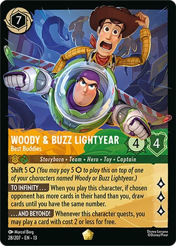 Image for Woody & Buzz Lightyear - Best Buddies (28/204) (Attack of the Vine!) (13) - Disney Lorcana