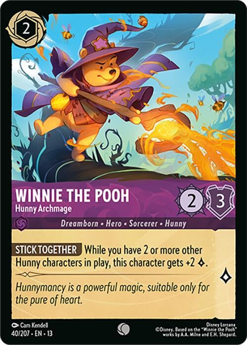 Image for Winnie the Pooh - Hunny Archmage (40/204) (Attack of the Vine!) (13) - Disney Lorcana