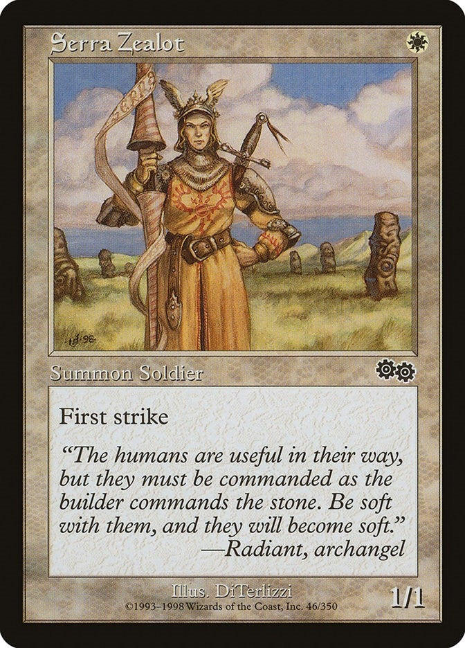 Image for Serra Zealot (46) [Urza's Saga]