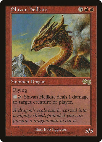 Image for Shivan Hellkite (214) [Urza's Saga]