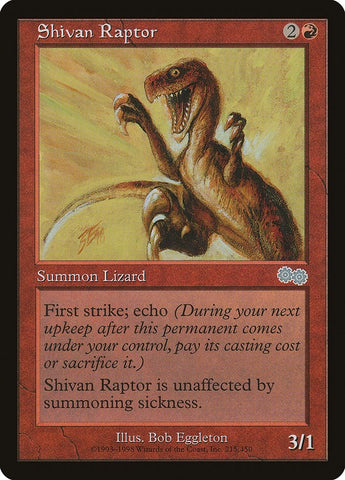 Image for Shivan Raptor (215) [Urza's Saga]