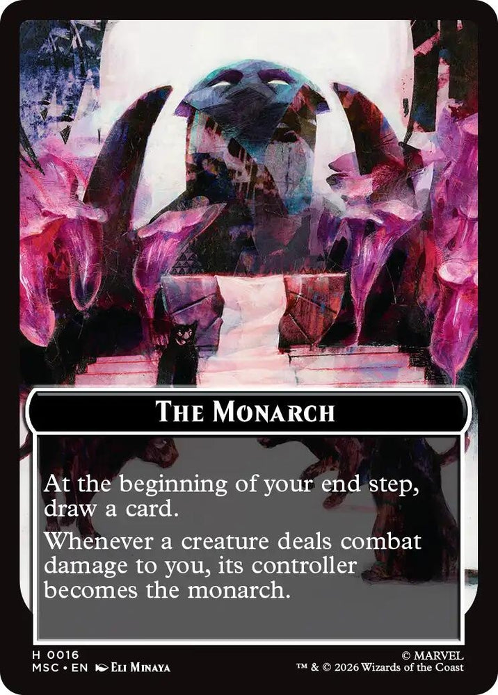 Image for The Monarch (0016) // Vibranium (0031) Double-Sided Token (Surge Foil) (16 // 31) (Commander: Marvel Super Heroes) (MSC) - Magic: The Gathering