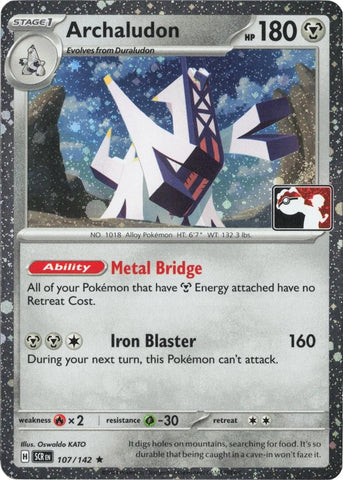 Image for Archaludon - 107/142 (Cosmos Holo) (107/142) (Prize Pack Series Cards) - Pokemon