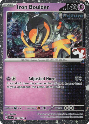 Image for Iron Boulder - 071/142 (Cosmos Holo) (071/142) (Prize Pack Series Cards) - Pokemon