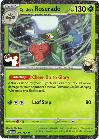 Image for Cynthia's Roserade - 008/182 (Cosmos Holo) (008/182) (Prize Pack Series Cards) - Pokemon