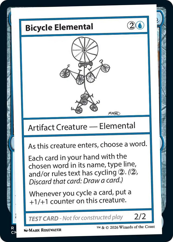 Image for Bicycle Elemental (Mystery Booster: Convention Edition Exclusives) (CMB1) - Magic: The Gathering