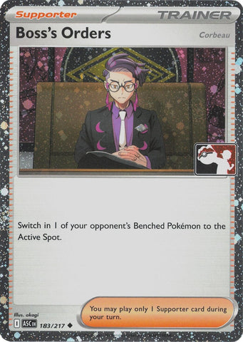 Image for Boss's Orders [Corbeau] - 183/217 (Cosmos Holo) (183/217) (Prize Pack Series Cards) - Pokemon
