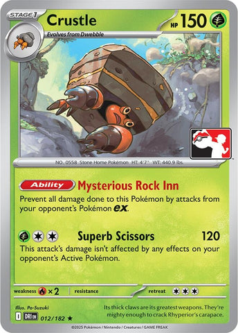 Image for Crustle (012/182) (Prize Pack Series Cards) - Pokemon