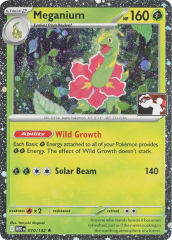 Image for Meganium - 010/132 (Cosmos Holo) (010/132) (Prize Pack Series Cards) - Pokemon