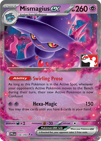 Image for Mismagius ex (036/094) (Prize Pack Series Cards) - Pokemon