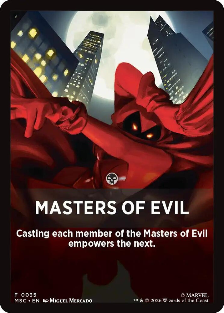 Image for Masters of Evil Theme Card (35) (Commander: Marvel Super Heroes) (MSC) - Magic: The Gathering