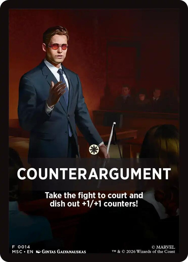 Image for Counterargument Theme Card (14) (Commander: Marvel Super Heroes) (MSC) - Magic: The Gathering