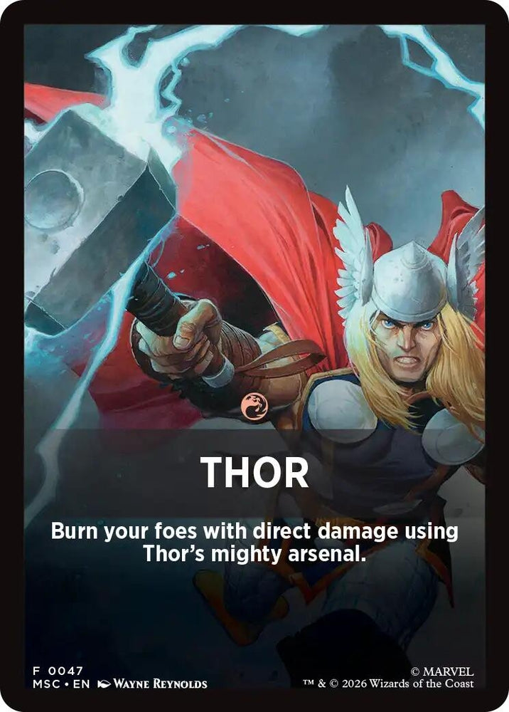 Image for Thor Theme Card (47) (Commander: Marvel Super Heroes) (MSC) - Magic: The Gathering