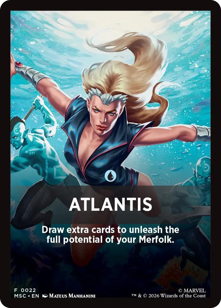 Image for Atlantis Theme Card (22) (Commander: Marvel Super Heroes) (MSC) - Magic: The Gathering