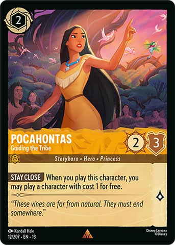 Image for Pocahontas - Guiding the Tribe (12/204) (Attack of the Vine!) (13) - Disney Lorcana