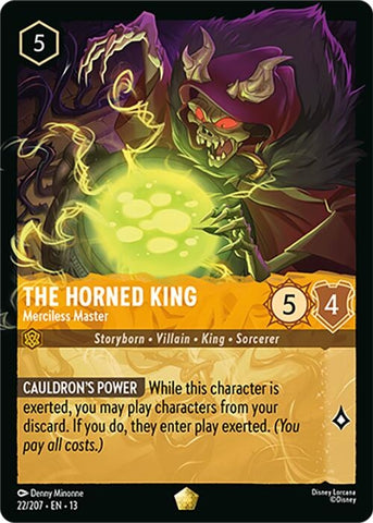 Image for The Horned King - Merciless Master (22/204) (Attack of the Vine!) (13) - Disney Lorcana