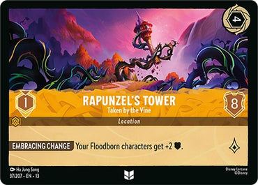 Image for Rapunzel's Tower - Taken by the Vine (37/204) (Attack of the Vine!) (13) - Disney Lorcana