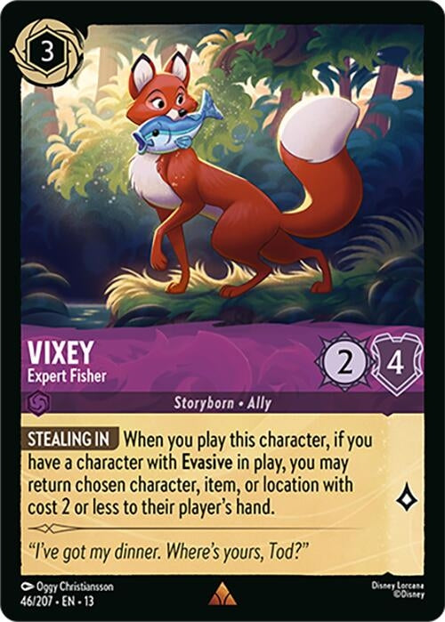 Image for Vixey - Expert Fisher (46/204) (Attack of the Vine!) (13) - Disney Lorcana
